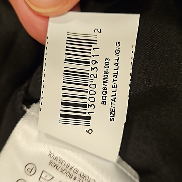 💕BCBGENERATION💕 Double Tiered A Line Dres ~ Black Combo Floral Print Large NWT - Picture 15 of 15